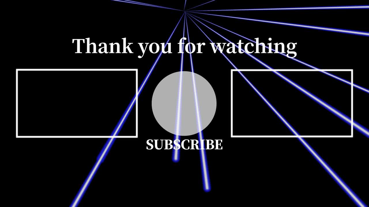 레이저 스테이지 세트  엔드 카드 엔딩 스크린 모션 그래픽