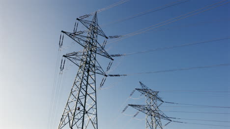 mighty electric structures towering presence at the distant lands of france