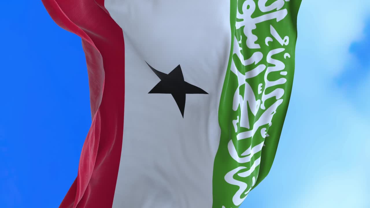 Seamless loop of Somaliland flag.