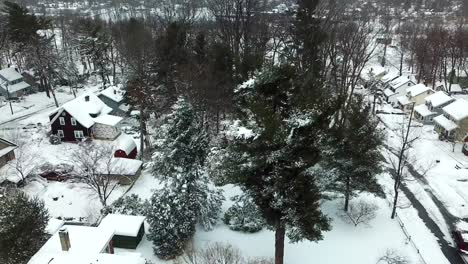 Nevado-Revelar-Toma-De-Drone-De-Barrio-Suburbano