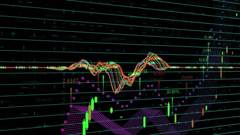 animación del procesamiento estadístico y del procesamiento de datos