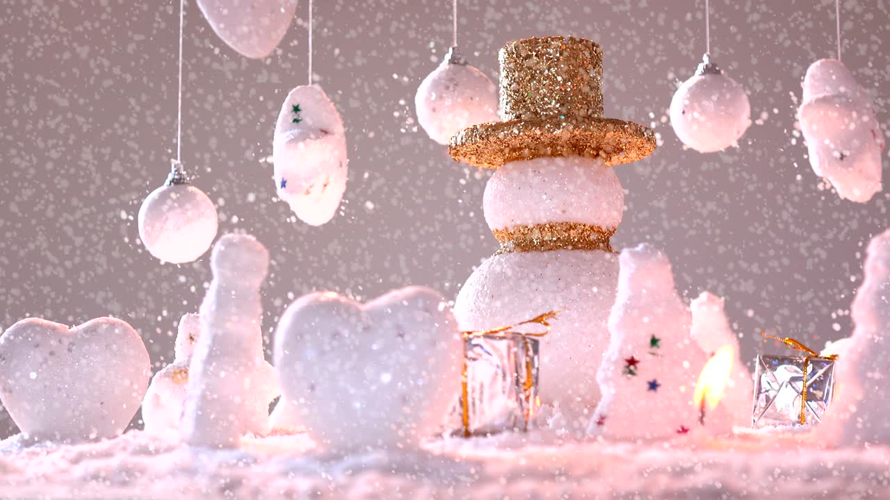 스노우맨: 새해 또는 크리스마스 휴가 국제