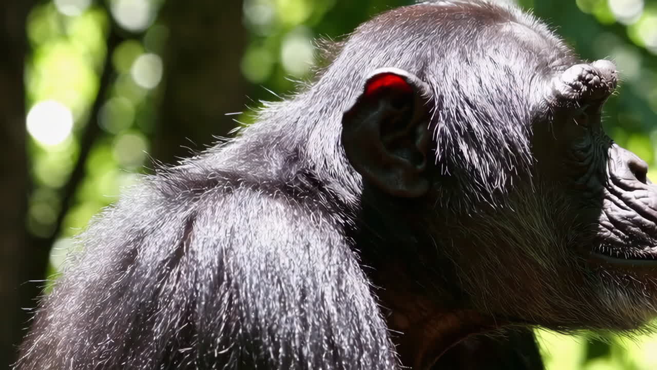 Chimpanzee in the Forest