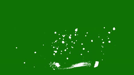 elemento de línea de pincel abstracto dibujado a mano en un fondo de pantalla verde