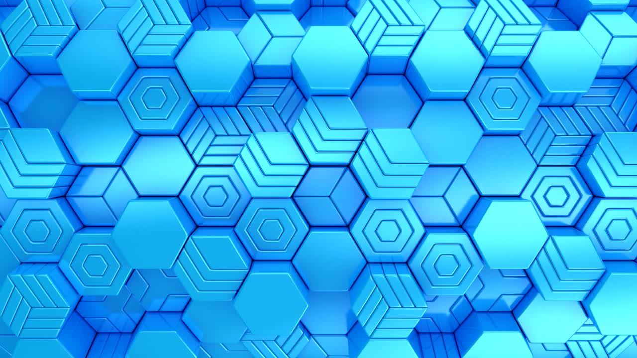 el fondo de los hexágonos