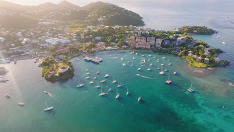 sunrise over cruz bay, st