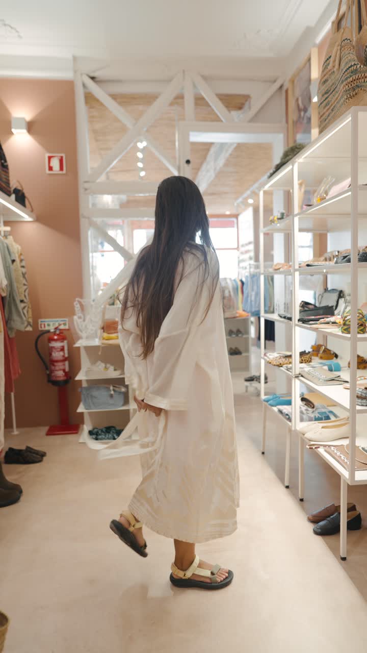 옷 가게 의 여자