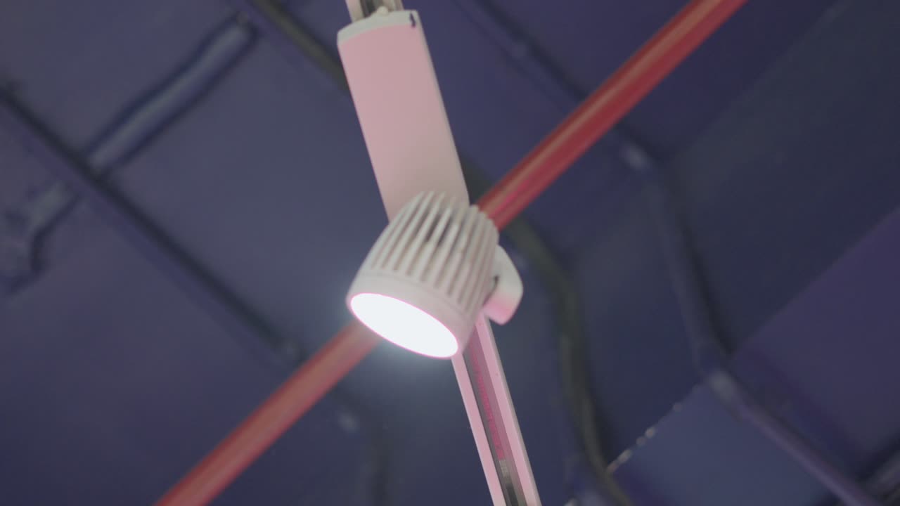 room roof adjustable lights closup view