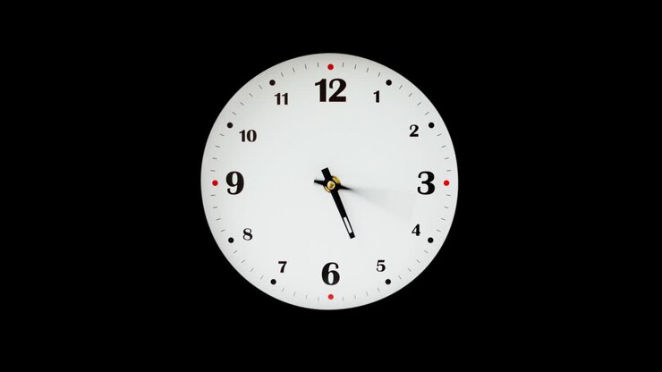 Shooting of hours. Time lapse. Alpha channel included. Shooting of the dial of hours