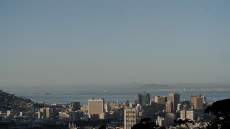 cape town, city centre as viewed during the late afternoon light