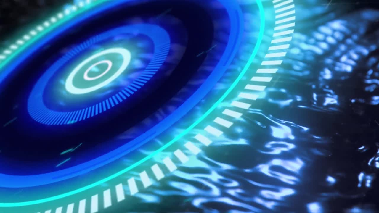 animación del escaneo del alcance y el procesamiento de datos