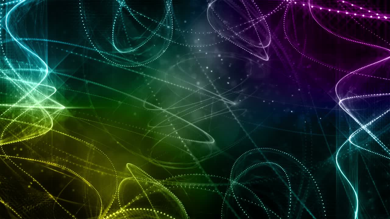 Fondo de renderizado 3D basado en compuestos de partículas animadas