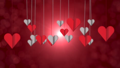 Animation-closeup-motion-romantic-hearts-on-Valentines-day-1