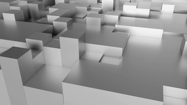 4K Glossy Abstract Tech Background.