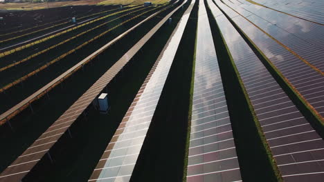 solar farm aerial view