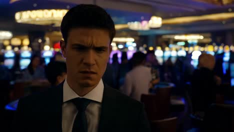 man in casino