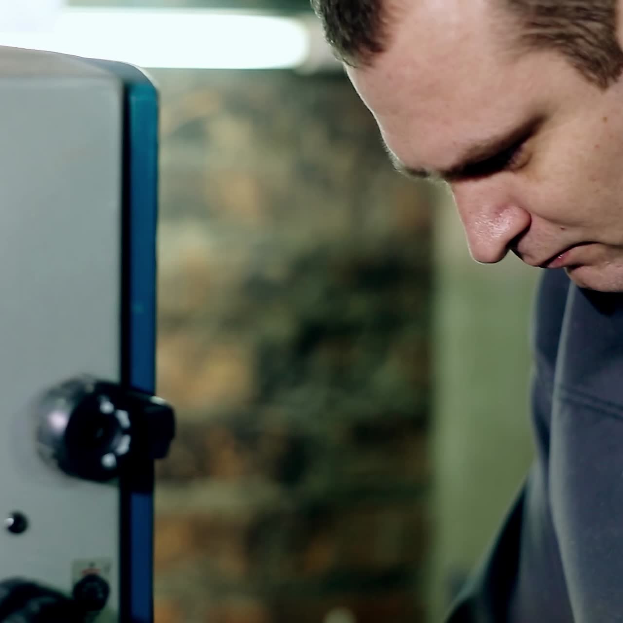 Sawing A Wooden Plank With Jig Saw