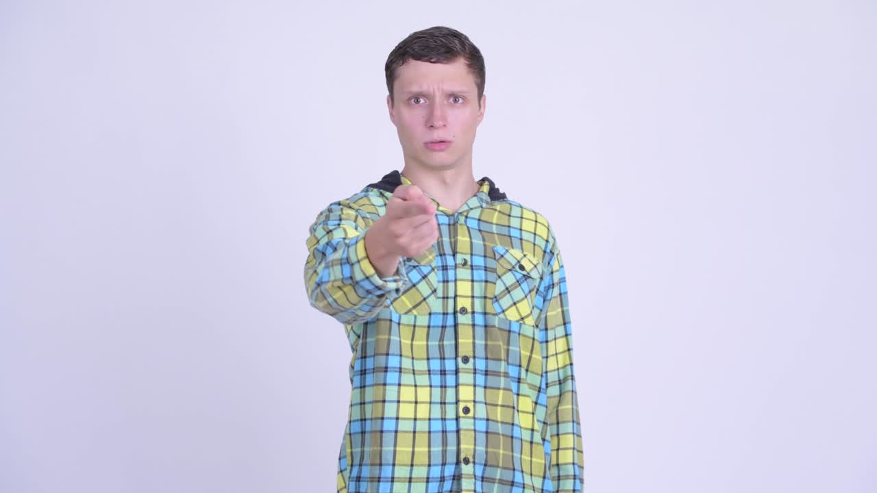 젊은 잘 생긴 hipster 남자