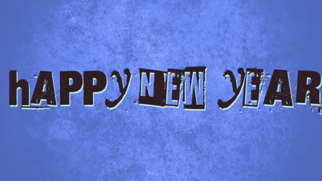 Happy-New-Year-on-blue-hipster-texture-with-noise