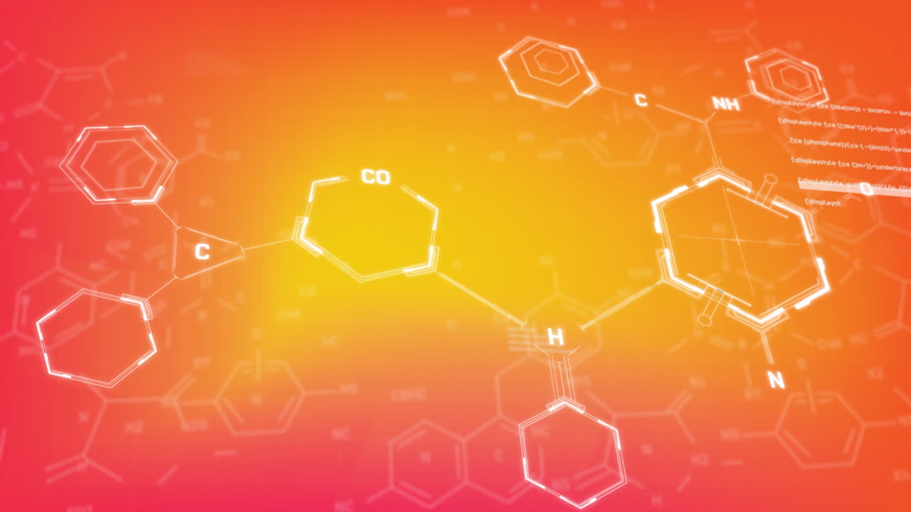 화학 구조의 애니메이션과 데이터 처리