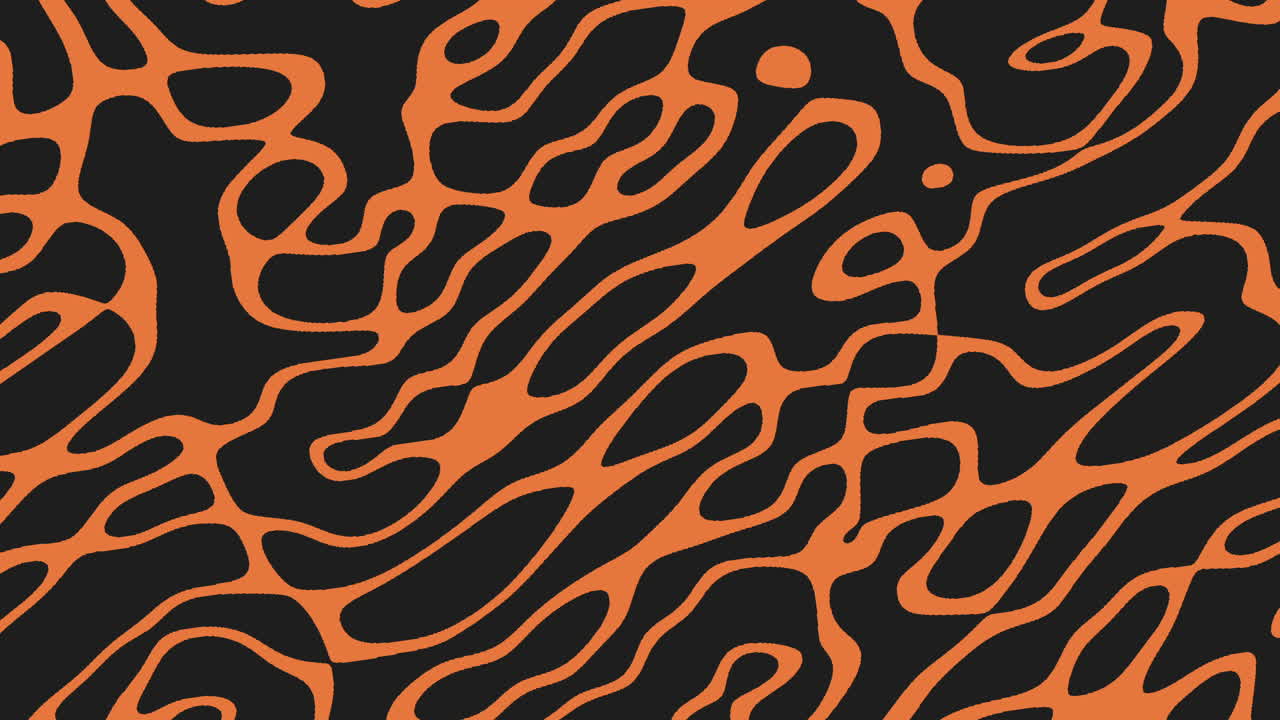 Dynamic and energetic black and orange abstract pattern on a bold black background