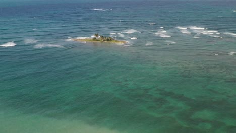 luxury resort on las galeras beach with deserted islet in background, dominican republic