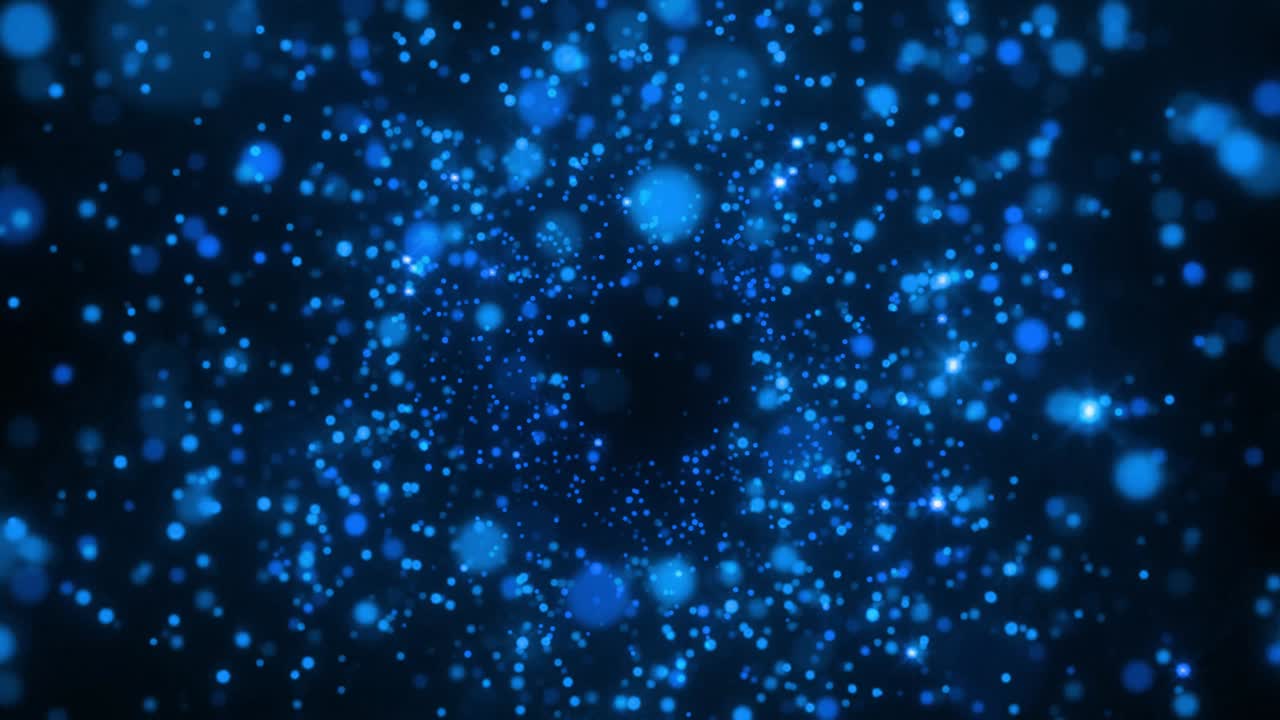 방사선으로 빛나는 빛의 입자