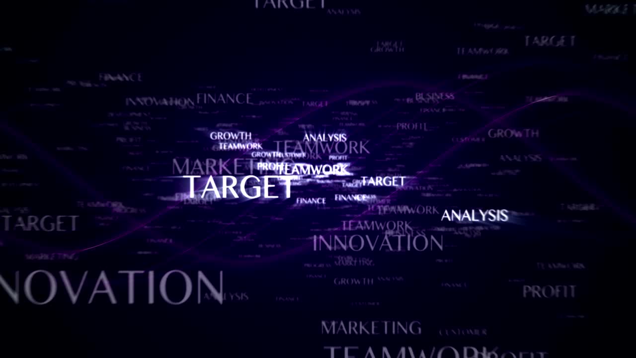 mejora de la animación de texto y palabras clave con pantalla verde final, renderización, bucle