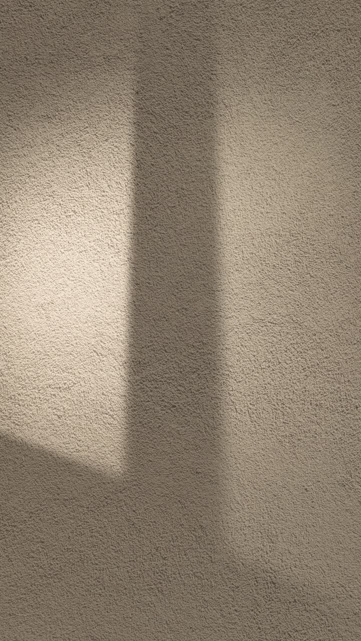 Time Lapse of Shadows Moving Across a Textured Wall