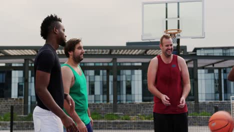 basketball players playing with basket ball 4k