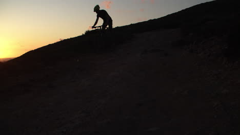 sunset mountain biking adventure