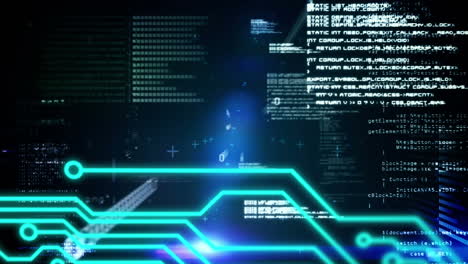 Animation of data processing over processor circuit board