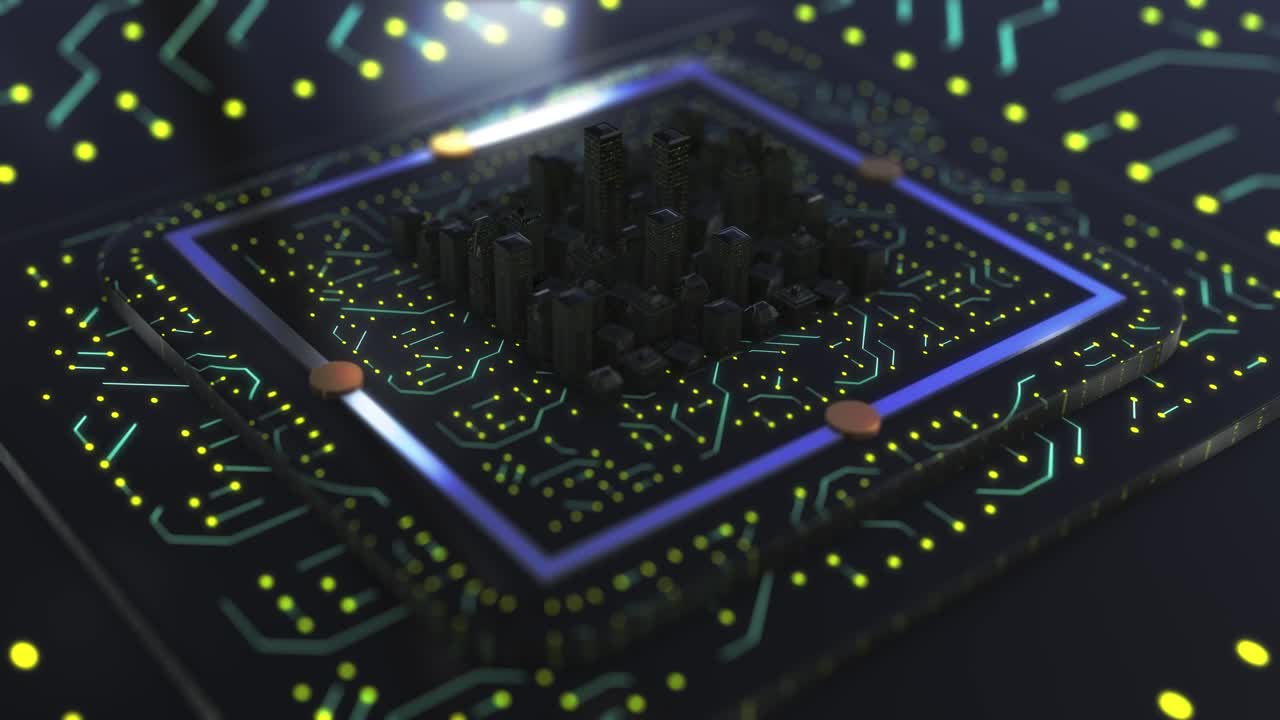 tecnología avanzada concepto de visualización de fondo 4k