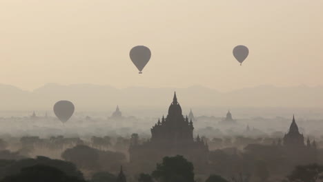 balloons rise near the amazing temples of pagan bagan burma myanmar 5