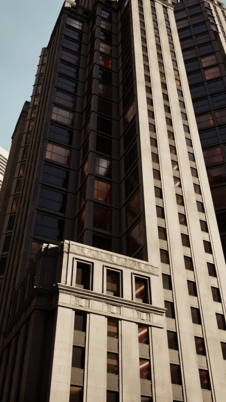 un rascacielos moderno en una ciudad