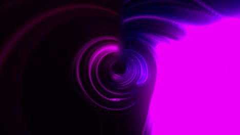 un túnel futurista brillante, generado por computadora. renderización 3d de fondo abstracto. dentro de un corredor giratorio