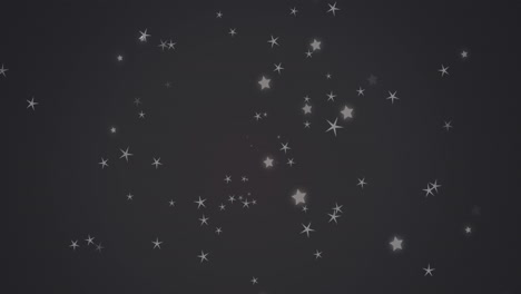 video generado digitalmente de estrellas brillantes contra un fondo negro