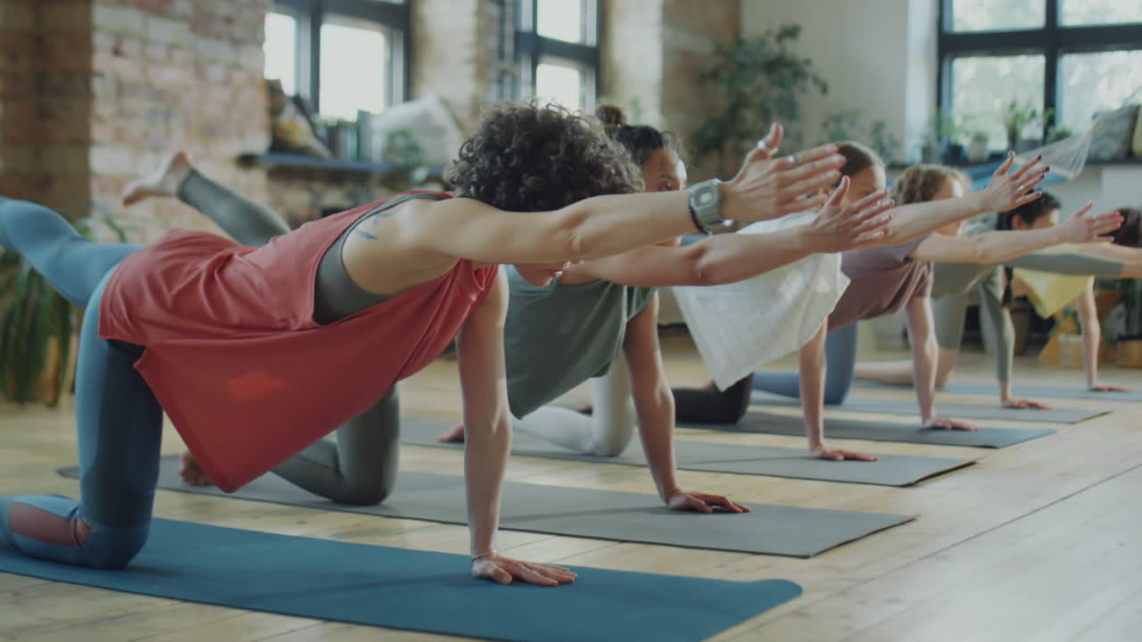 Group of Women Having Yoga Workout