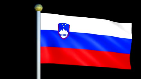 large looping animated flag of slovenia