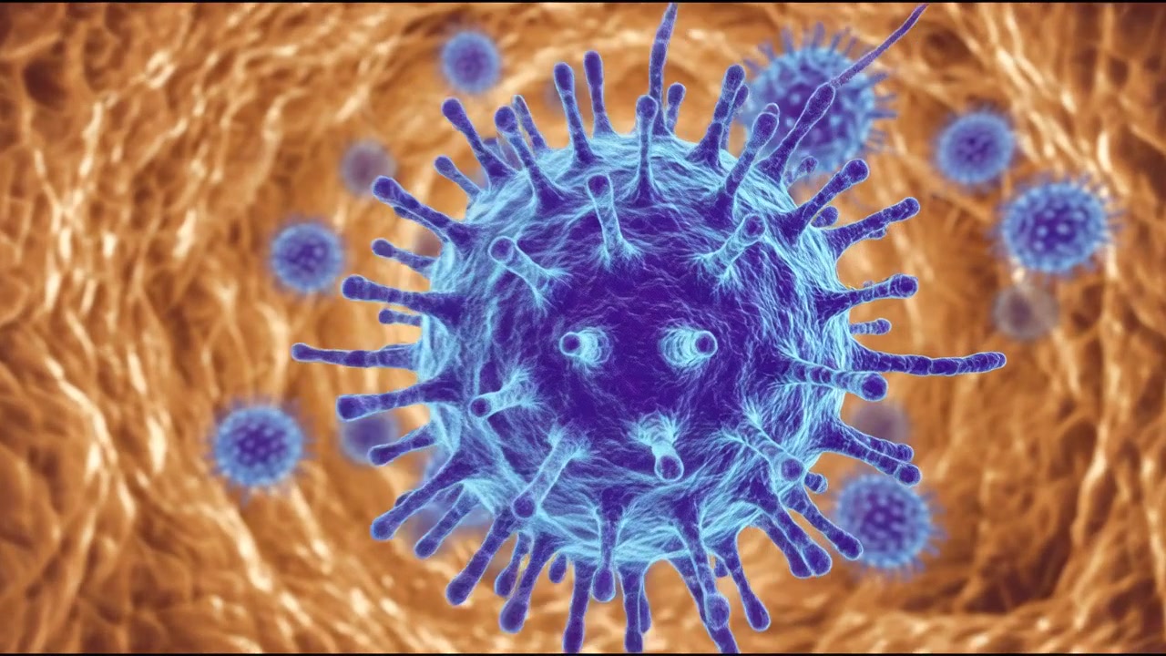 Visione microscopica di globuli rossi umani in circolazione