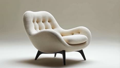 elegant modern cream armchair