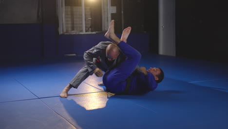 martial arts grappling session
