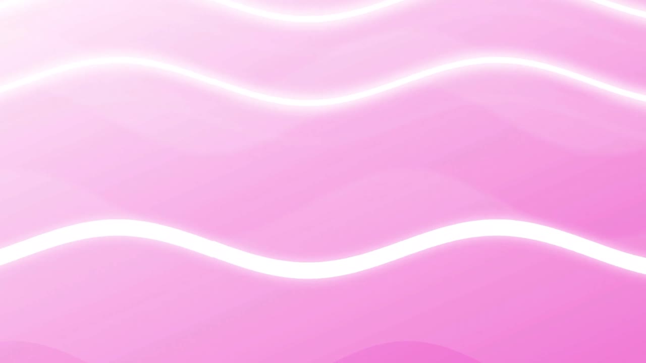 희미한 분홍색 배경에 천천히 움직이는  ⁇ 색 파동선의 애니메이션
