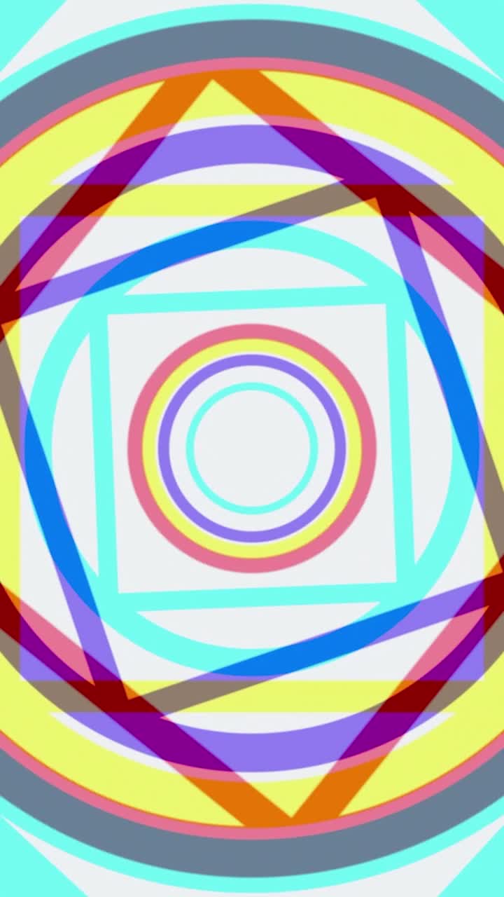 patrón geométrico abstracto con círculos y cuadrados