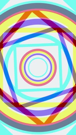 patrón geométrico abstracto con círculos y cuadrados