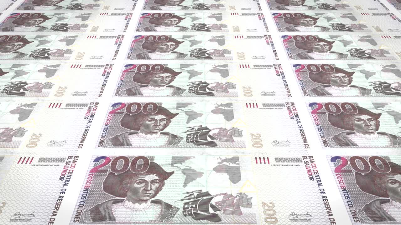 2 백 살바도르 콜론의 지폐, 현금, 루프