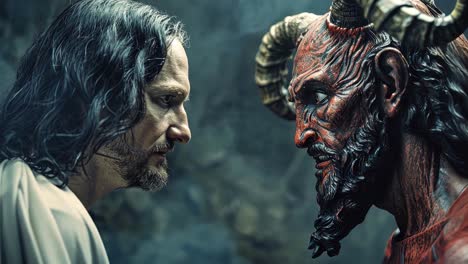 jesus christ confronts satan