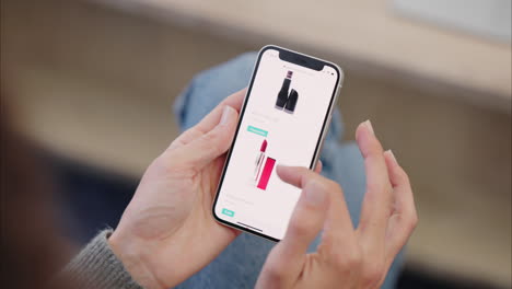 compras de lápiz labial, sitio web de teléfono