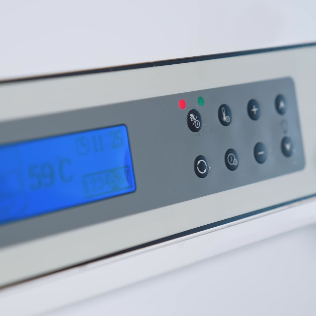 Modern digital fluorograph. X-ray apparatus. Doctor uses medical equipment in clinic. Medicine concept