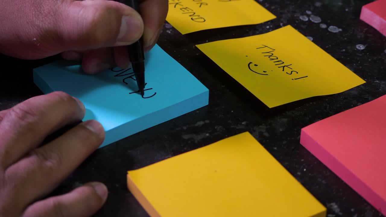 I love you Post-it reminder handwritten note post short message